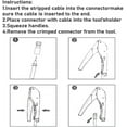thumbnail image 5 of Crimping Pliers, Coaxial Cable Crimping Tool Kit F-typerg59 Rg6 Connector And Rotary Coaxial Cable Cutter, 5 of 5