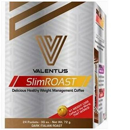 Valentus Slim Roast Weight Loss Coffee (Italian Roast) - 24 Packets ...