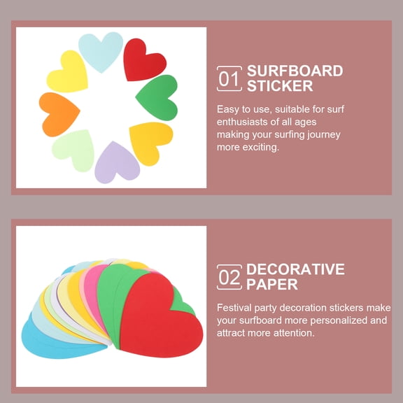 NIAIZEK 30Pcs Creative Heart Shape Paper Cutout Decor Assorted Colors for Home Office Or Classroom Walls