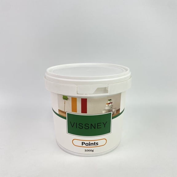 VISSNEY Paints,Matte Finish Furniture Paint - 35.27 Oz Wood Paint for Cabinets, Doors, Tables, and Dressers Refinishing - Water-Based, Non-Toxic & Odorless, Easy to Apply(White)