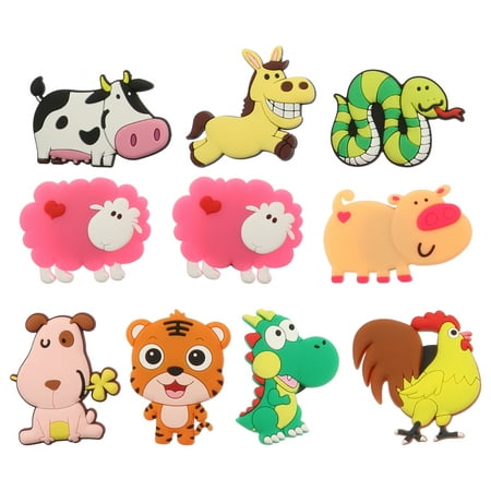 

10pcs Animal Refrigerator Magnets Whiteboard Magnetic Stickers Mixed Styles