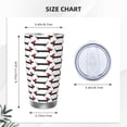 thumbnail image 4 of Fotbe Christmas Dachshund Pattern 20 oz Tumbler Stainless Steel Vacuum Insulated Coffee Ice Cup Double Wall Travel Flask Leak-proof Coffee Cup-Without Straw, 4 of 8
