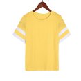 thumbnail image 4 of Womens Summer Tops Sevevn Womens Oversized Tees Loose T Shirts Half Sleeve Round Neck Color BlockTunic Tops, 4 of 6