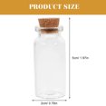 thumbnail image 3 of Jiandong Mini Message Jar Wish Bottles Glass Jar Cork Memories Gift with Rope & Nails(1.97X0.79X0.79Inch), 3 of 10