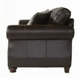 thumbnail image 4 of Modern Minimalist Faux Leather Loveseat 160cm with Nailhead Trim and High-Density Foam Padding, 4 of 10
