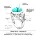thumbnail image 6 of 925 Sterling Silver Women Jewelry Turquoise Ring, 6 of 10