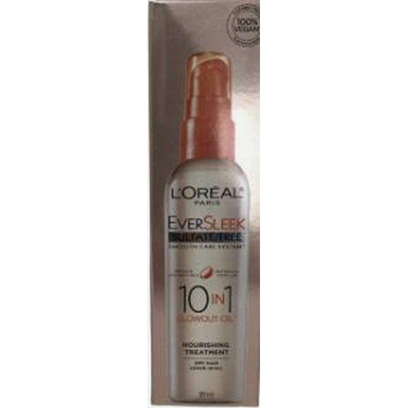 L'Oreal Eversleek Sulfate Free 10 in 1 Blowout Oil Treatment, 89 ml Discontinued