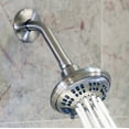 thumbnail image 3 of Aqua Elegante Shower Arm And Flange for Shower Head Hardware - 6 inch - Brushed Nickel, 3 of 6