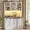 White + Brown, variant on SEDETA 2 Drawer File Cabinet with Power Strip, 41” Farmhouse Filing Cabinet fits Legal, Letter, A4 Size Files for Home Office, Printer Stand with Storage Shelf, Bar Door and LED Lights, White + Brown