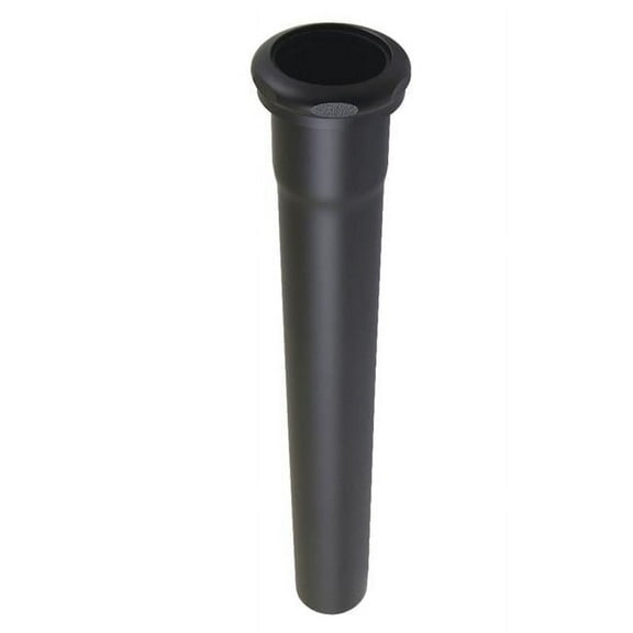 1.5 in. OD x 12 in. Century Brass Slip Joint Tailpiece Extension Tube, Matte Black