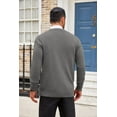thumbnail image 4 of COOFANDY Men's Cardigan Sweater Long Sleeve Casual V Neck Button Down Knitted Sweater with Pockets, 4 of 6