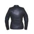 thumbnail image 2 of Ladies Derringer Lambskin Leather Jacket,Black,Size - XL, 2 of 2