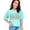 Chalky Mint, variant on I'm the Nail Tech They Told You About Quote, Groovy Retro Wavy Text, Butter Comfort Colors T-Shirt, Medium