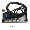 thumbnail image 2 of Panel De Expansión De Computadora De 5,25 Pulgadas, Concentrador De Panel Frontal USB Fácil De Conectar 4 Puertos Para Estudio Para Archivos, 2 of 7