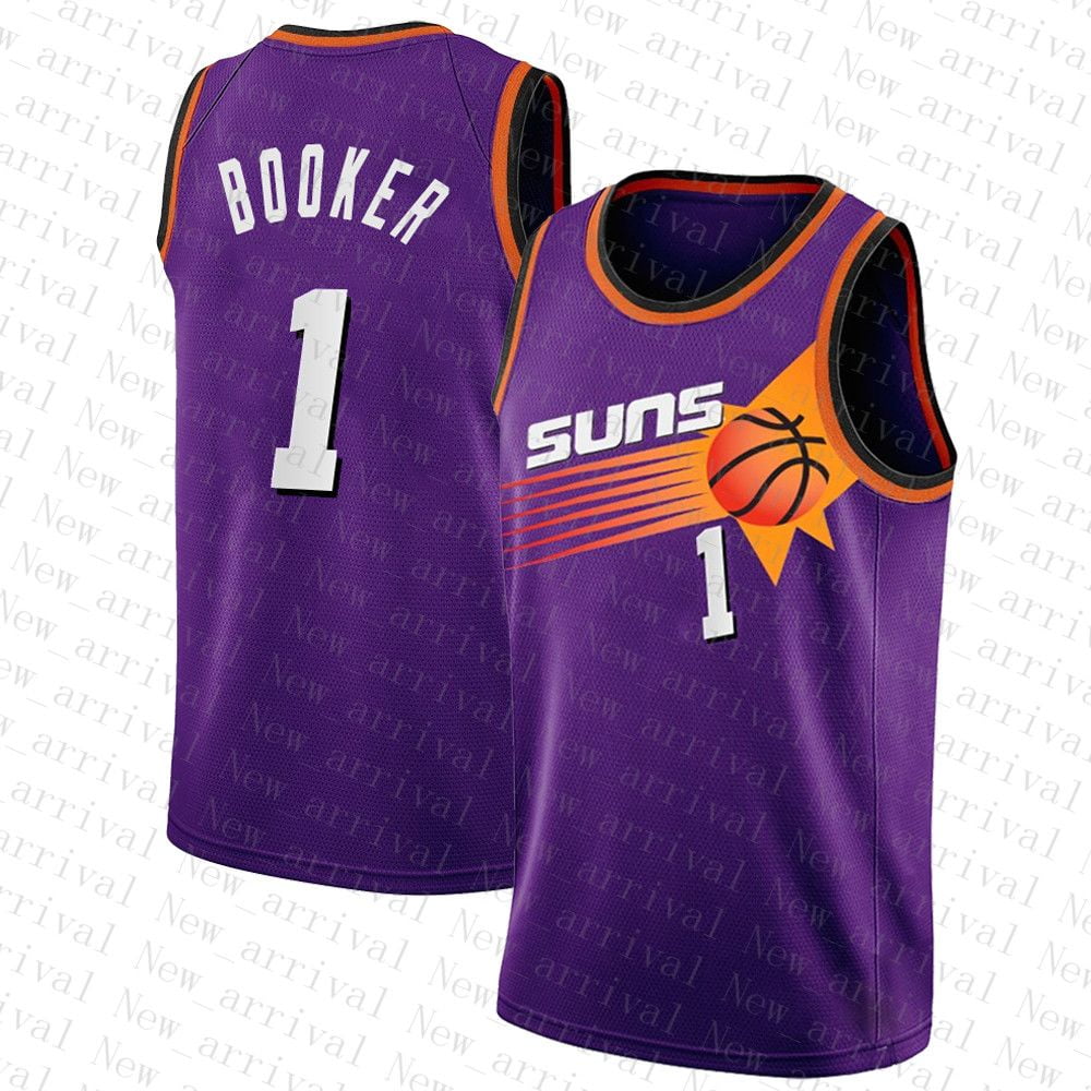 NBA_ Jersey Phoenix''suns''Basketball Devin 1 Booker Chris 3 Paul