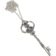 thumbnail image 1 of Collar de llave de plata envejecido para mujer 27 collar largo cadena esqueleto llave colgante cadena de plata, 1 of 3