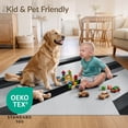 thumbnail image 4 of ODIKA 6'x9' Ultra-Soft Area Rug, Herringbone Abstract Zigzag Interlocking Geometric Shaggy Patterned None Washable, Bare feet friendly, Silk-Touch for Guest Room, Bedroom, 4 of 7