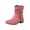 Pink, variant on Woman Boots Chunky Low Heel Pointy Toe Ankle Booties Casual Outdoor Dressy Comfortable Winter Warm Shoes for Women Blue 5.5