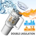 thumbnail image 2 of 1pc Dog 40oz Tumbler with Straw & Handle - Insulated Stainless Steel Cup | Holiday Gift for Man Women (Christmas, Valentine's, Birthday), 2 of 5