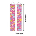 thumbnail image 3 of Uuiauoio Valentine's Day Door Banner Decoration Valentine Hanging Front Porch Love Heart Banner Romantic for the Home Wall School Office Indoor Outdoor Party Supplies Decor, 3 of 6
