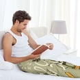 thumbnail image 6 of Picia Dinosaur Mens Soft Woven Cotton Elastic Waistband Sleep Pajama Pant Lounge Sleep Pant With Pockets And Drawstring-X-Large, 6 of 9