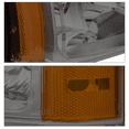 thumbnail image 6 of M-AUTO Left&Right Headlights for 03 04 05 06 07 Chevy Silverado/Avalanche Truck, Chrome Housing Smoke Lens Amber Corner, 6 of 9
