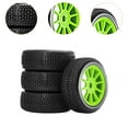 thumbnail image 6 of Almencla 4 Pieces 1/8 RC Car Tires Tires Wheel DIY Replacement RC Spare Parts Remotes Control Vehicle Short Course Truck Crawler Truck green, 6 of 8