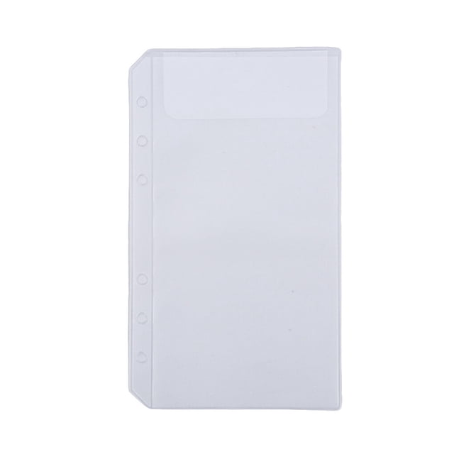 justharion 10 Pieces Zipper Pouch Container Convenient PVC Documents Pouches Document Holding Bag Storage Containers for Home Office School A6