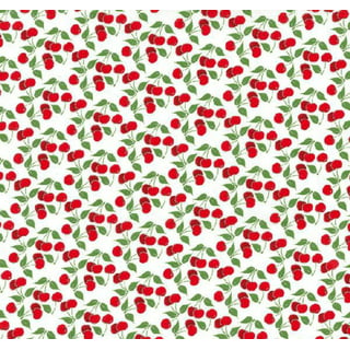Cherry Red Strawberry KNIT fabric, AGF online