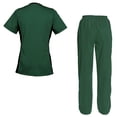 thumbnail image 2 of Women's Scrubs Set Scrub Top and Pants Scrubs Set, 2 of 3