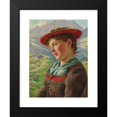 thumbnail image 2 of Emil Rau 11x14 Black Modern Framed Museum Art Print Titled - Girl in a Mountain Setting, 2 of 5