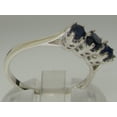 thumbnail image 4 of LBG 925 Sterling Silver Sapphire ring Womens Anniversary Ring - Size 11.75, 4 of 6
