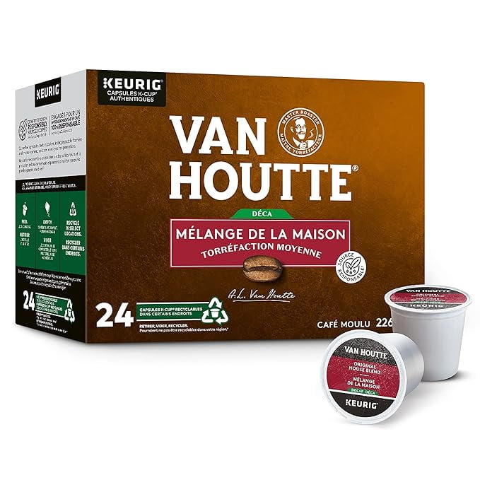 Van Houtte Decaf Original House Blend Keurig K-Cup Pods 96 count