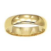 Angle View: Keepsake 14kt Yellow Gold Wedding Band, 5mm