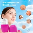 thumbnail image 2 of Ice Face Roller Safe Soft Convenient Comfortable Reusable Skin Caring Handheld Eye Puffiness Relief Ice Facial Silicone Mold Birthday Gift, 2 of 11