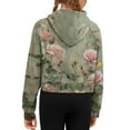 thumbnail image 6 of Uourmeti Retro Butterfly Flowers Half Zip Sweatshirts for Girls with Pocket Trendy Fall Pullover Lightweight Comfy Top for Daily Wear School Sports Size 5-6, 6 of 7