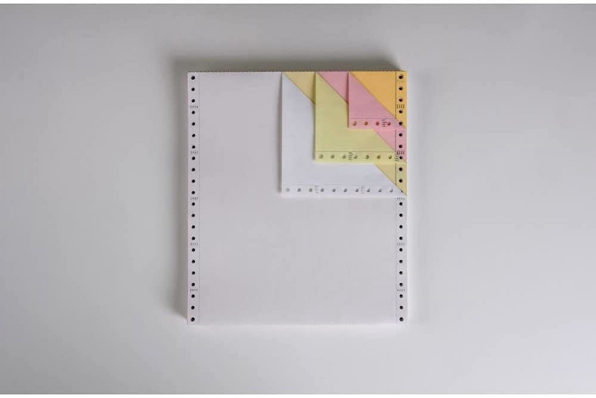 4-Ply Carbonless Paper, White/Canary/Pink/Gold, Form Size 9-1/2" x 11" W x H Carton of 900