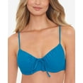 thumbnail image 2 of MSRP $20 Salt + Cove Juniors' Solid Underwire Bikini Top Teal Size Small, 2 of 2