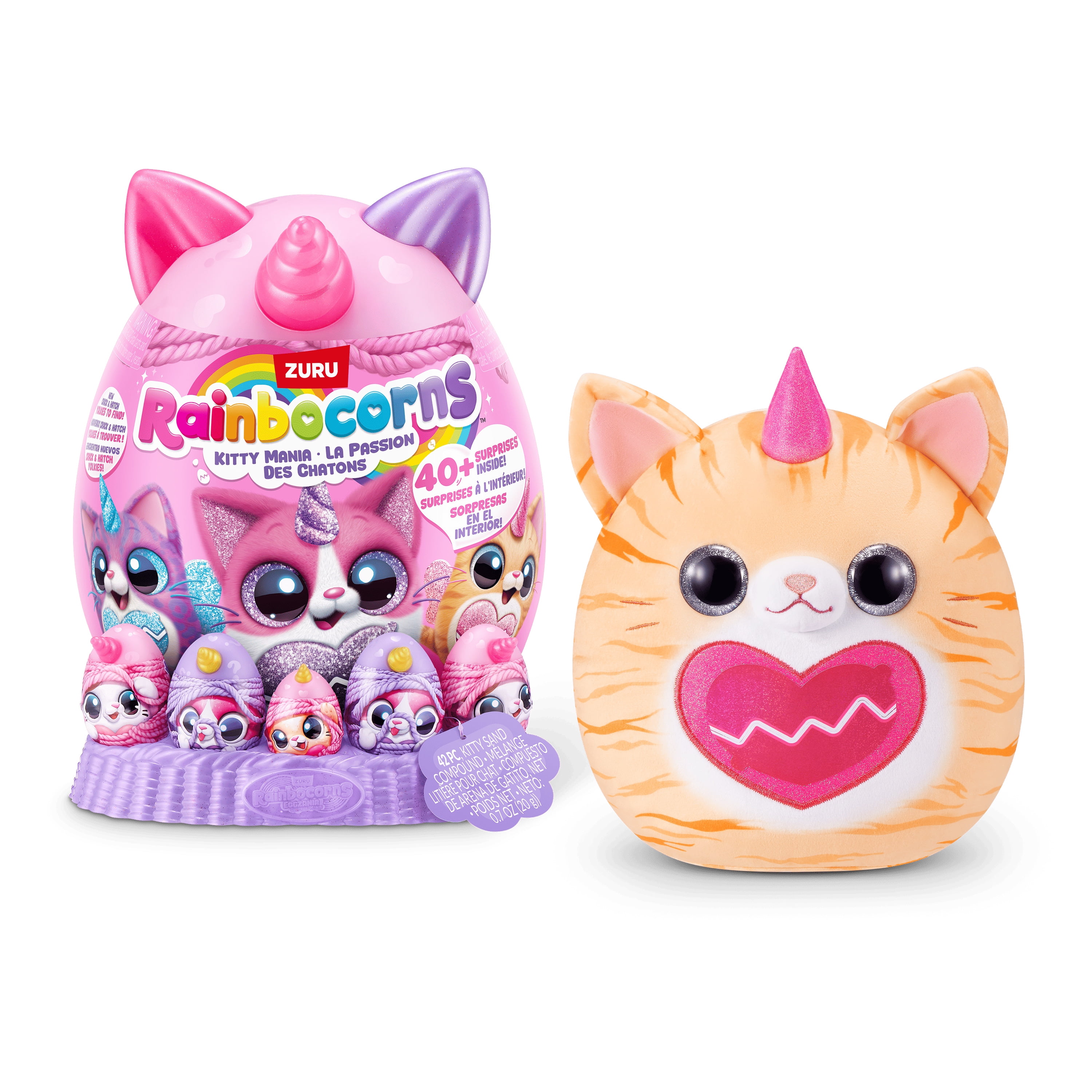 Rainbocorns Kitty Mania by ZURU, Plush Toy for Girls