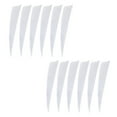 thumbnail image 4 of tredstone 12 Durable Feathers Fletchings Vanes White 4 Inch 1Set, 4 of 6