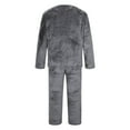 thumbnail image 4 of Men's Winter Flannel Pajama Set - Long Sleeve & Lounge Pants | Velvet Trim Cozy Sleepwear & Loungewear, 4 of 5