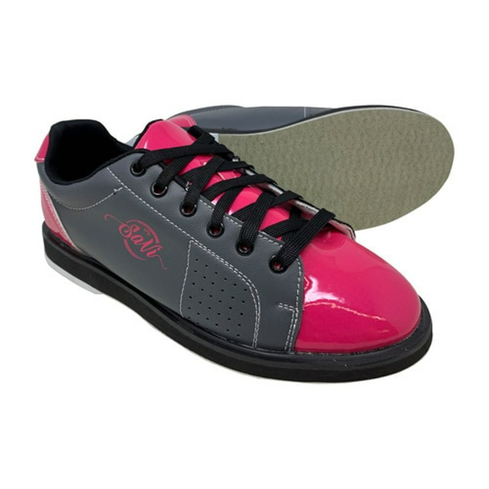 Savibowling - SaVi Women's Classic Pink/Grey Bowling Shoes 8.5 ...