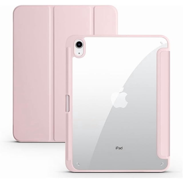 Funda para Tablet para iPad A16 de 11" / iPad 11.ª Gen 2025 con Soporte para Lápiz (Rosa)