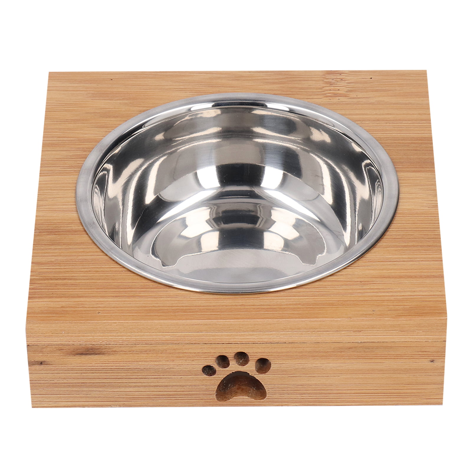 BINGBING Raised Pet Bowl for Cats and Small Dogs, Adjustable Elevated Dog  Cat Food and Water Bowl Stand Feeder with Extra Stainless Steel Bowls  (Small