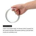 thumbnail image 4 of Uxcell 4.3" Dia Round Purse Handles Handbag Handle Replacement for DIY Making, 10Pack Clear, 4 of 6