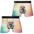 thumbnail image 3 of Happy Easter Bullmastiff with Bunny Ear Headband and Flowers All Over Print Boxer Briefs Underwear for Men Dad Dog Lover - 13001, 3 of 6