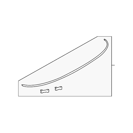 Genuine OE Audi Trim Molding - 8W6-853-551-A-2ZZ