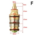 Brass Replacement Thermostat Cartridge Bath Mixer Faucet Shower Valve