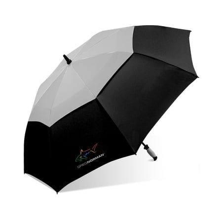 Greg Norman 62 In. Double canopy auto open golf umbrella