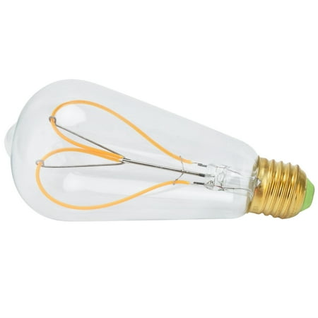 

EBTOOLS Dimmable Bulb Light Bulb Love Peach Heart Shaped Transparent LED Filament Lamp Bulb 110V E27 Lamp Holder 4W Warm Light Light Bulb